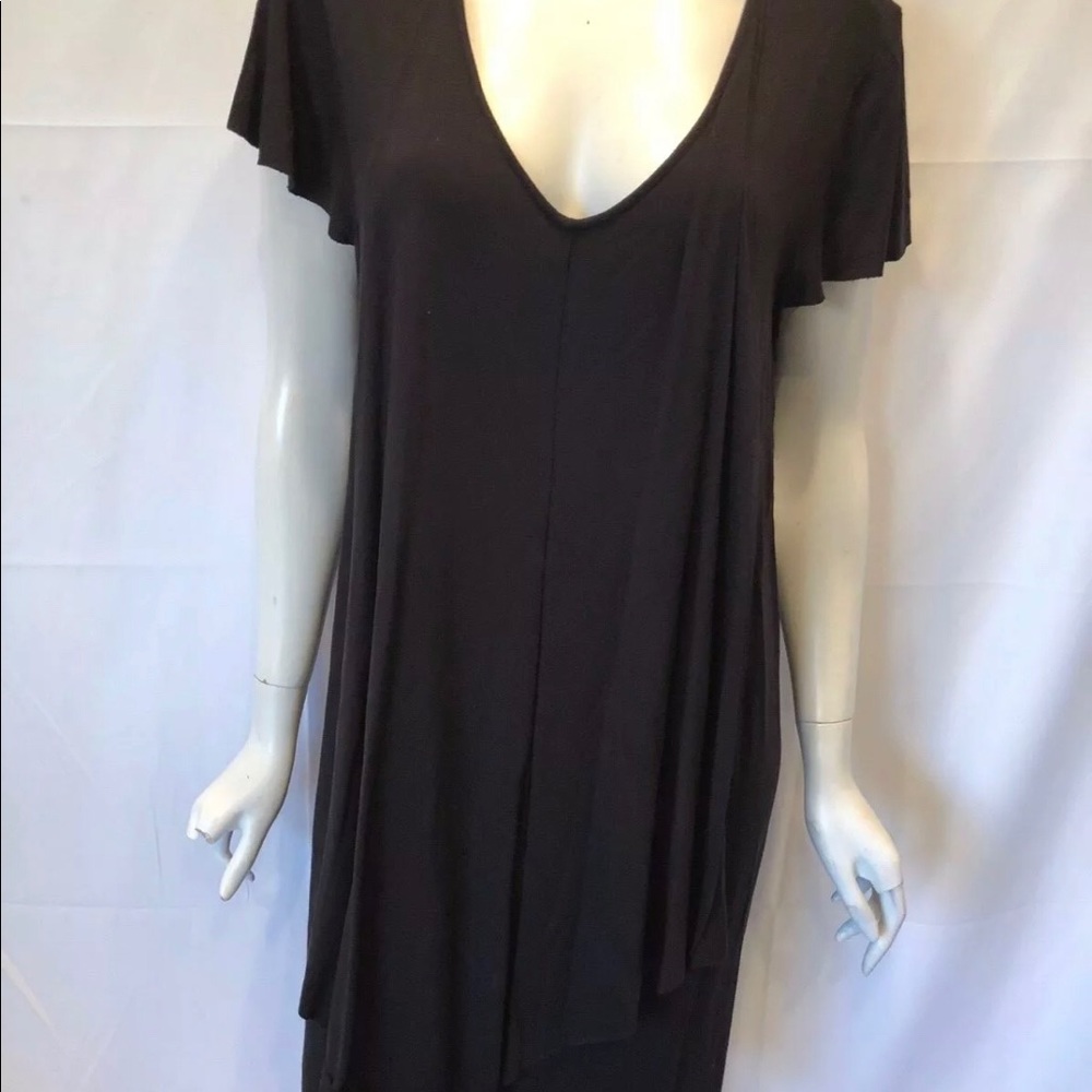 Kensie XL black short sleeve tunic dress new